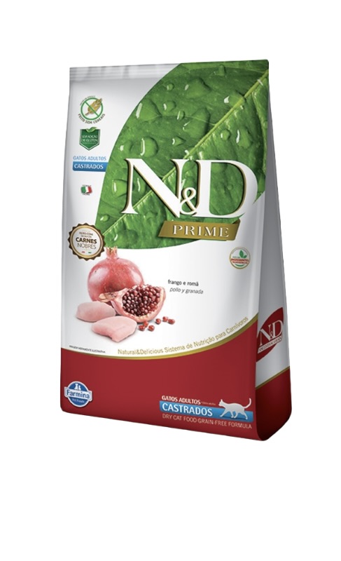 N&D PRIME gatos adultos castrados 1,5kg